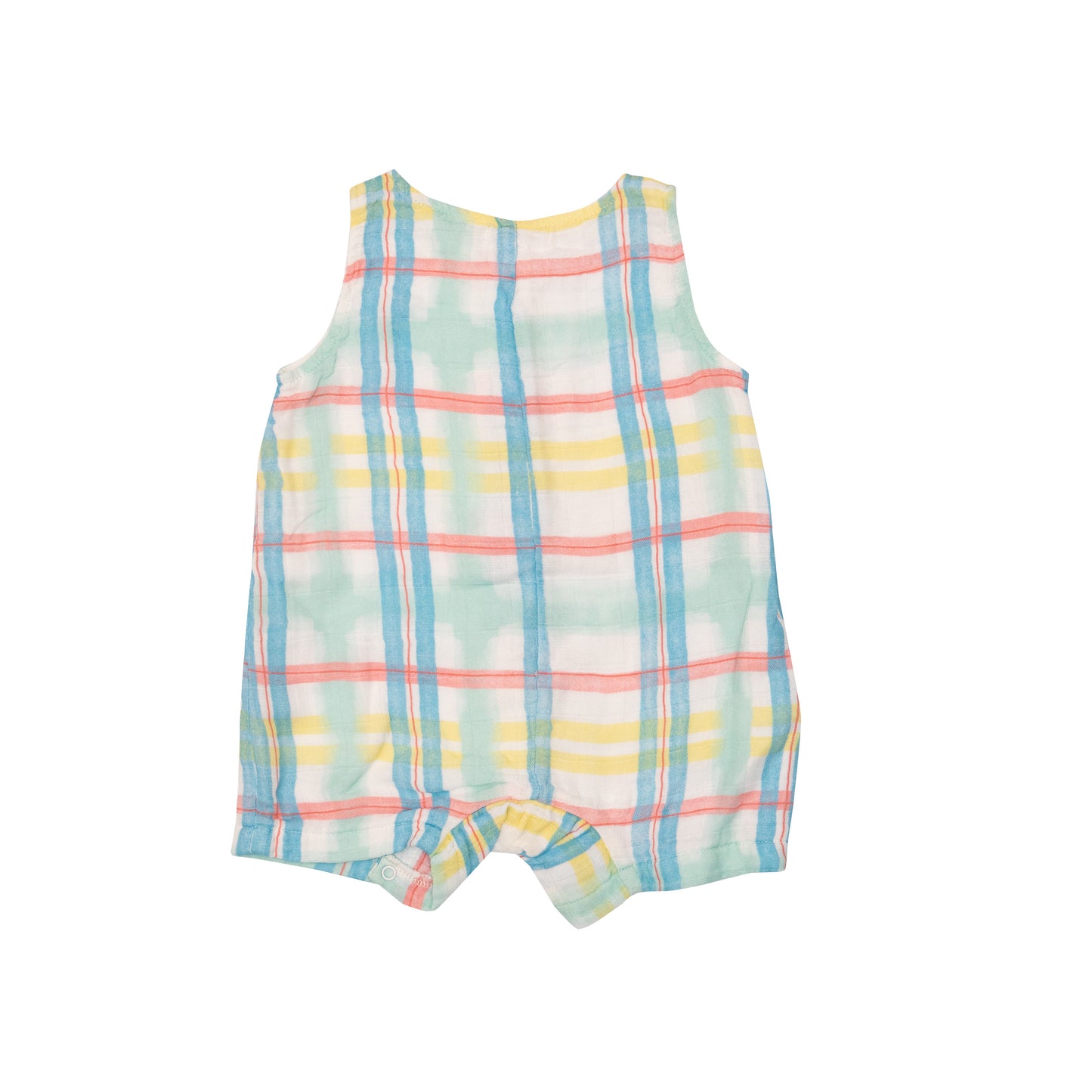 Shortie Romper - Beach Plaid