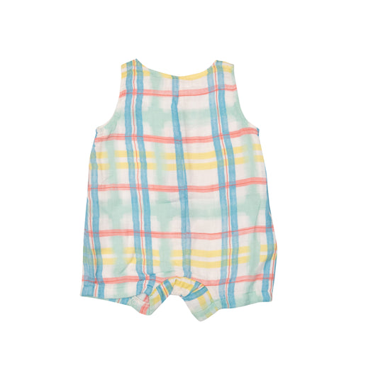 Shortie Romper - Beach Plaid