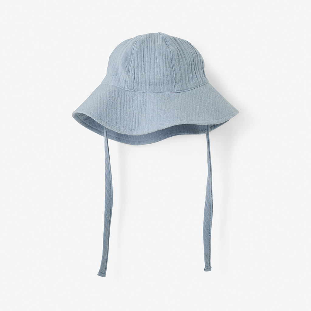 Blue Muslin Sun Hat