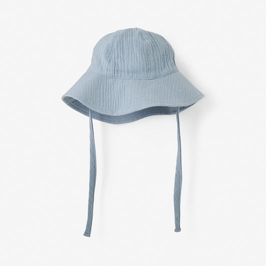 Blue Muslin Sun Hat
