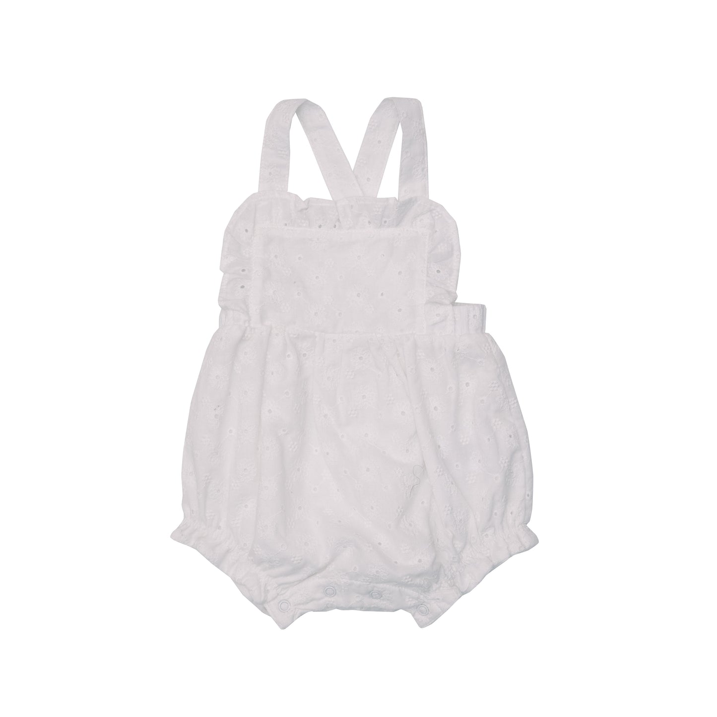 White Eyelet Oxford Bubble