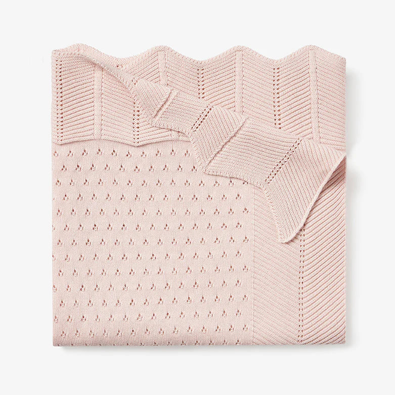 Pointelle Pink Blanket