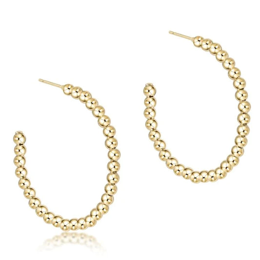 enewton Beaded Classic 1.75" Post Hoop - 3mm