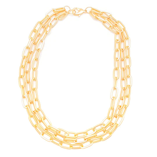 Loni Paul Three Strand Paperclip Necklace